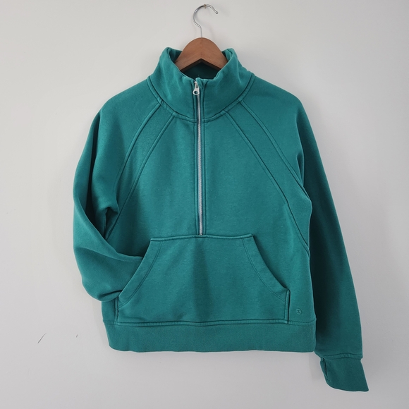 Danskin Teal Pullover with Half-Zip - Picture 1 of 13
